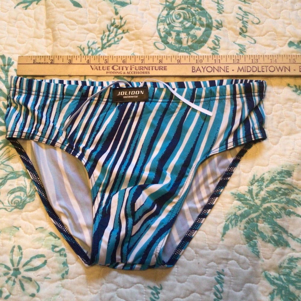 Jolidon swimwear , large, blue and white